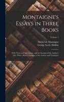 Montaigne's Essays in Three Books