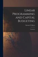 Linear Programming and Capital Budgeting