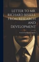 Letter to Mr. Richard Bissell from Research and Development