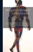 Holden's Human Osteology
