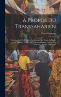 A Propos Du Transsaharien