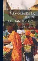 Memoria De La Isla De Fernando Poo...