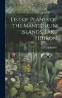 List of Plants of the Manitoulin Islands, Lake Huron