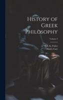 History of Greek Philosophy; Volume 2