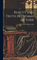 Reality and Truth in Thomas of York