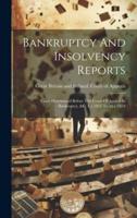 Bankruptcy And Insolvency Reports