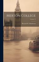 Merton College; Volume 12