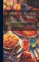How to Set the Table
