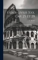 Ueber Livius Xxx. Cap. 25 Et 29