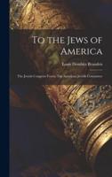 To the Jews of America