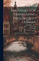 Materials for Translating English Into German