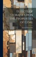 Effects of Storage Upon the Properties of Coal