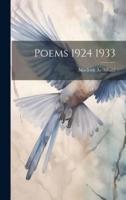 Poems 1924 1933