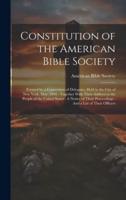 Constitution of the American Bible Society