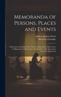 Memoranda of Persons, Places and Events