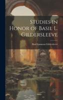 Studies in Honor of Basil L. Gildersleeve