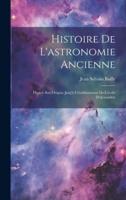 Histoire De L'astronomie Ancienne