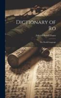 Dictionary of Ro