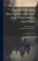 Gedichte Der Brüder Christian Und Friedrich Leopold