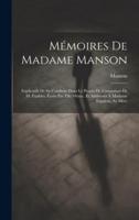 Mémoires De Madame Manson