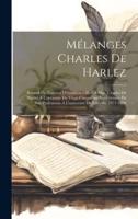 Mélanges Charles De Harlez