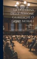 La Dottrina Delle Persone Giuridiche O Corpi Morali