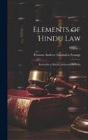 Elements of Hindu Law