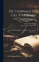 De' Giornale Di Gio. Vincenzo Imperiale