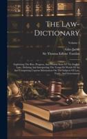 The Law-Dictionary