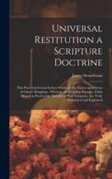 Universal Restitution a Scripture Doctrine