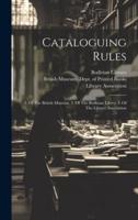 Cataloguing Rules