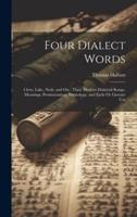 Four Dialect Words