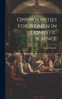 Opportunities for Women in Domestic Science