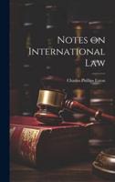 Notes on International Law