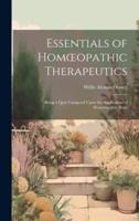 Essentials of Homoeopathic Therapeutics