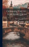 German Poetry for Repetition