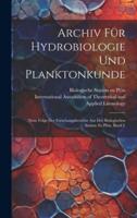 Archiv Für Hydrobiologie Und Planktonkunde