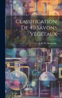 Classification De 40 Savons Végétaux