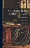 Philosophie De Saint Thomas