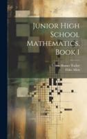 Junior High School Mathematics, Book 1