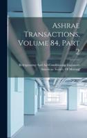 Ashrae Transactions, Volume 84, Part 2