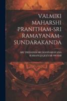 Valmiki Maharshi Pranitham-Sri Ramayanam-Sundarakanda