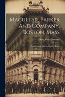 Macullar, Parker And Company, Boston, Mass