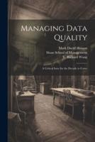 Managing Data Quality