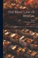 The Rent Law of Bengal