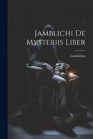 Jamblichi De Mysteriis Liber