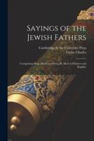 Sayings of the Jewish Fathers