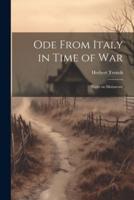 Ode From Italy in Time of War