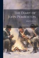 The Diary of John Pemberton