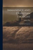 Immanence and Christian Thought